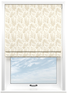 Fernswood, Walls White - Twist&Fit Roman Blind